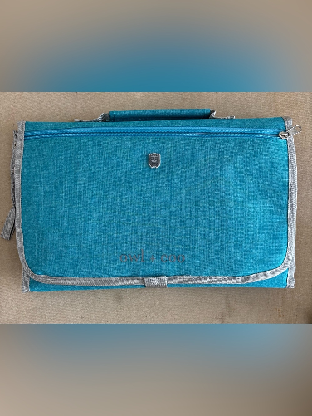 New - Teal Foldable Baby Changing Mat with Carry Handle - Picture 7 of 9